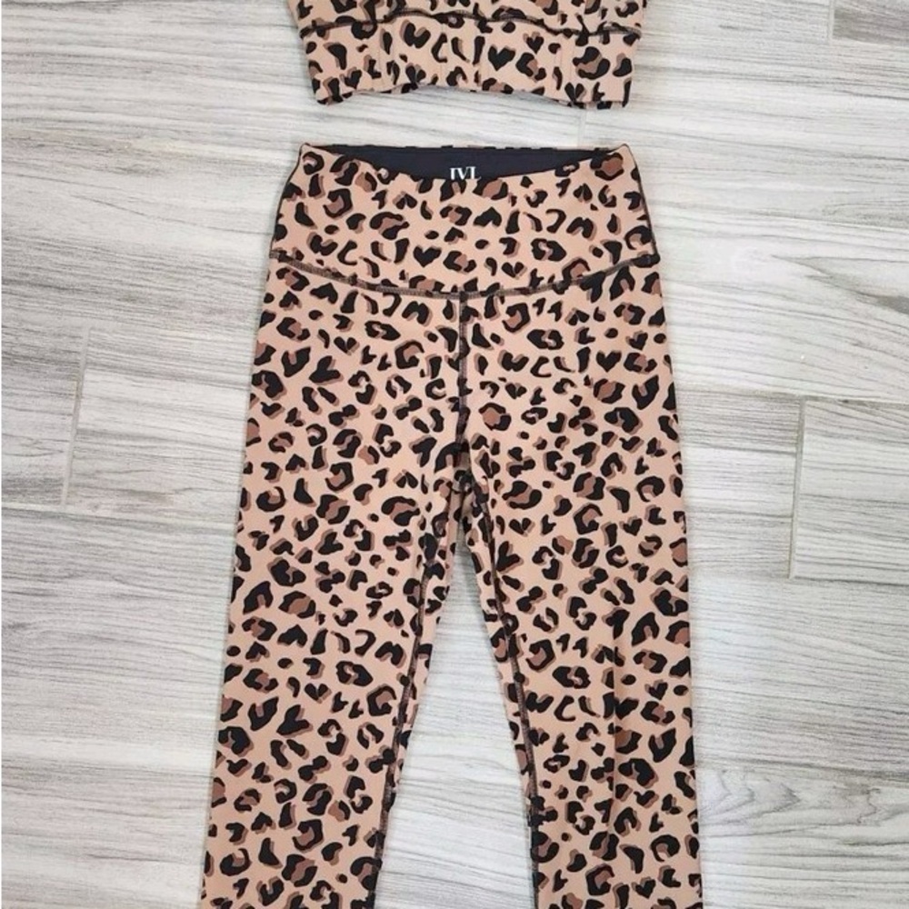 IVL Collective Leopard Print Athletic Shorts